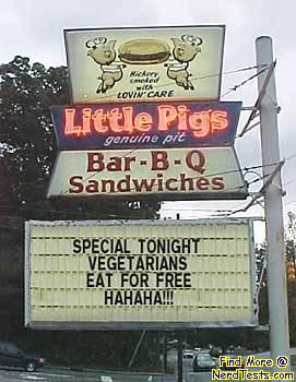 Vegetarians Eat Free!
